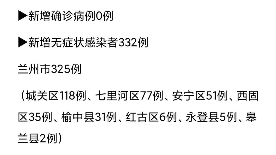 甘肃新增50例感染者报告，疫情最新消息