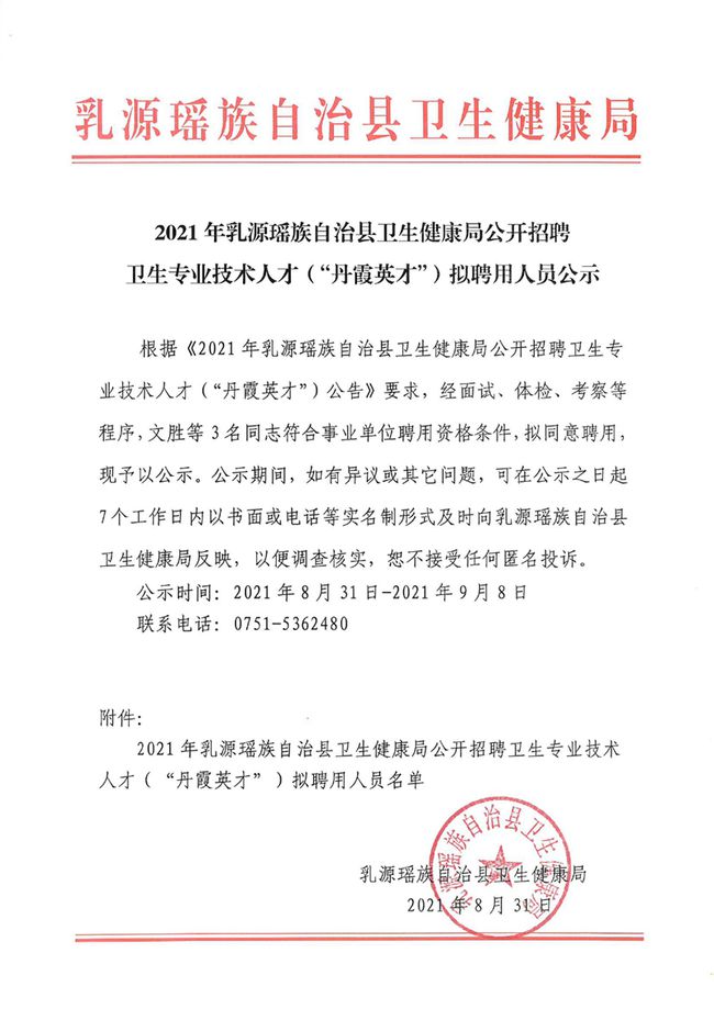 德格县卫生健康局最新招聘启事