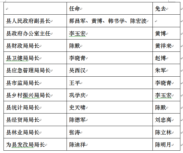 黄梅县人民政府办公室人事任命，构建未来坚实力量，推动发展新征程