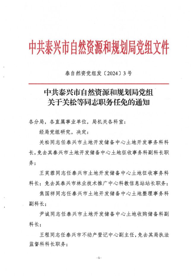 景泰县自然资源和规划局人事任命最新名单公布